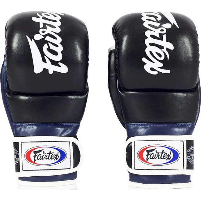 Перчатки для ММА FAIRTEX FGV18 Super Black Blue