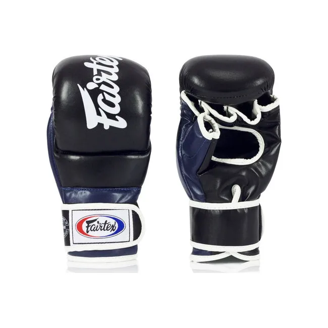 Перчатки для ММА FAIRTEX FGV18 Super Black Blue