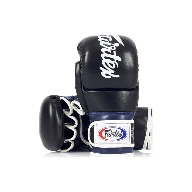 Перчатки для ММА FAIRTEX FGV18 Super Black Blue