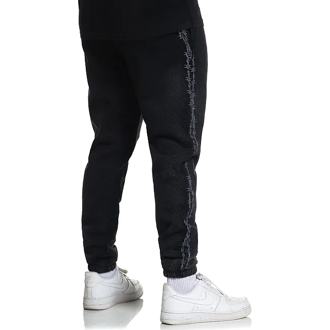Штаны AFFLICTION Black Night Sweatpant Black Beauty Potassium Spray