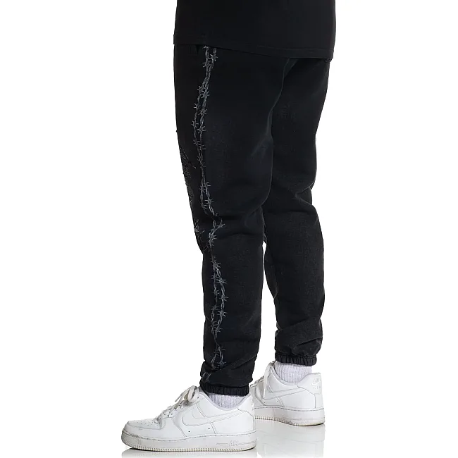 Штаны AFFLICTION Black Night Sweatpant Black Beauty Potassium Spray