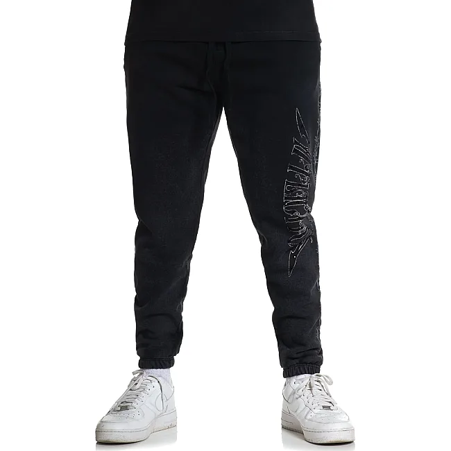 Штаны AFFLICTION Black Night Sweatpant Black Beauty Potassium Spray