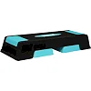 Степ-платформа POWERPLAY 4329 (3 уровня 12-17-22 см) Profi Step Черно-голубая