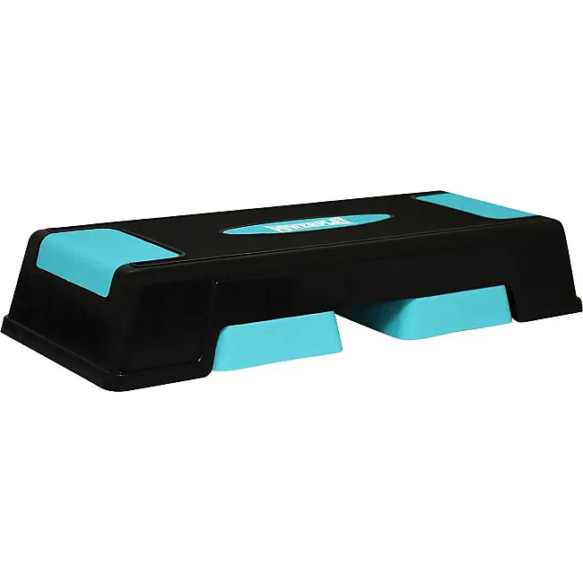 Степ-платформа POWERPLAY 4329 (3 уровня 12-17-22 см) Profi Step Черно-голубая