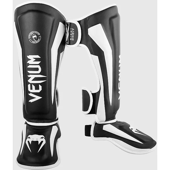 Защитные щитки для ног VENUM Elite Standup Black White