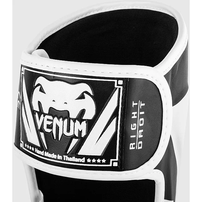 Защитные щитки для ног VENUM Elite Standup Black White