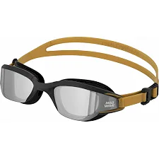 Очки для плавания взрослые MADWAVE Aquarius mirror M042426 (Черный)