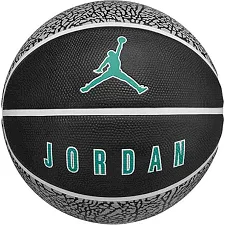 Баскетбольний м'яч NIKE JORDAN PLAYGROUND 2.0 8P DEFLATED BLACK/WHITE/WHITE/CLEAR JADE size 7