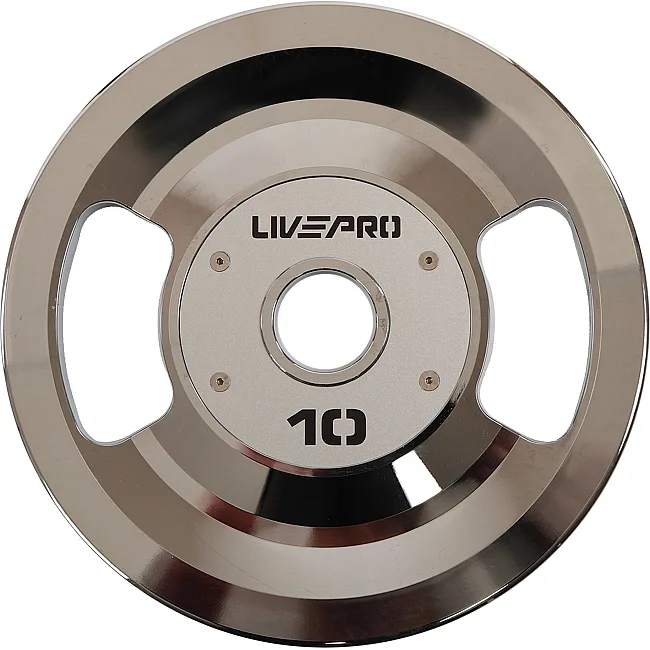 Млинці диски сталеві 2 Handle металева втулка LiveUp LP8338-10 ø51мм 10кг