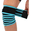 Коленные бинты для приседаний KNEE WRAPS LiveUp LP8724 2шт (Синий-черный)
