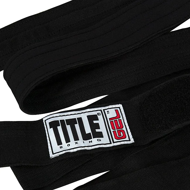 Бинты для бокса TITLE Boxing Gel Iron Fist Wraps Black 3м.