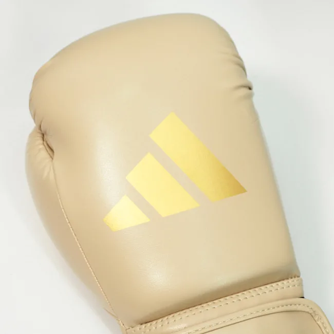 Рукавички для боксу Adidas "Speed 50" | бежевий/золото SBG50