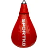 Боксерская груша каплевидная набивная SPORTKO GP-1 50x24см (Черный-белый)