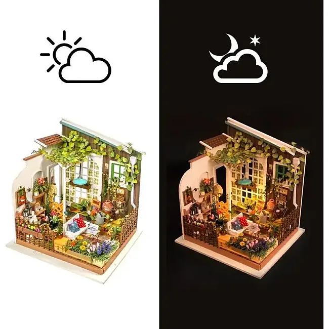 Конструктор 3D міні-будинок Robotime Rolife Miller's Flower House DG108