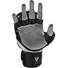Тренувальні рукавиці RDX GRAPPLING GLOVES REX T6 PLUS чорний, жовтий, білий