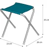 Стол раскладной NILS CAMP NC1633 с 4 стульями, синий