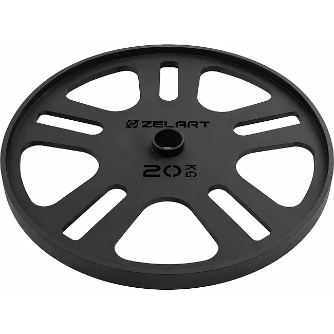Блины диски стальные для становой тяги Deadlift Pulling Weight Plates ZELART TA-6992-20 (Черный)