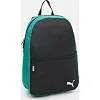 Рюкзак PUMA teamGOAL Backpack Core 17L черный, зелёный 28x14x43 см