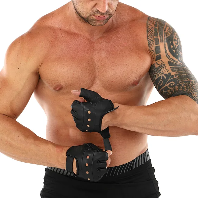 Перчатки для фитнеса и тяжелой атлетики кожаные MATSA
 SPORT WorkOut BC-0004