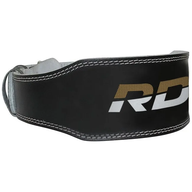Пояс для тяжелой атлетики RDX 4 кожаный Black Gold