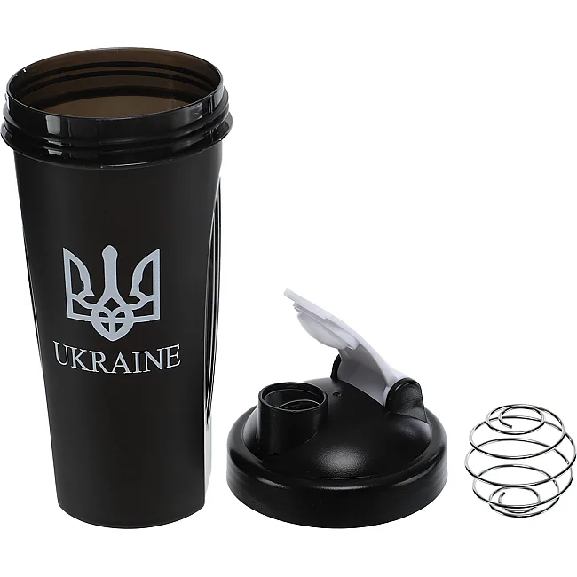 Шейкер для спортивного питания SP-SPORT
 UKRAINE FI-9880 600мл (Черный)