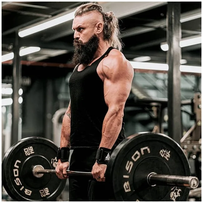 Крюки для тяги на запястье RDX W5 Gym Hook Strap Black Plus