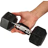 Накладки на ладони грипсы Gym Grips для силовых тренировок и турника нескользящие силиконовые SP-SPORT TA-6742 2 шт (Черный)