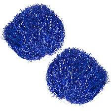 Помпони блискучі для чирлідингу з ручками SP-SPORT Pom-Poms C-1682 1шт (Синій)