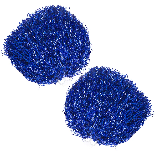 Помпоны блестящие для чирлидинга с ручками SP-SPORT Pom-Poms C-1682 1шт (Синий)