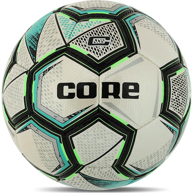 Футбольный мяч CORE DIADORAMOND FB-8463 №5 PU (Белый-бирюзовый)