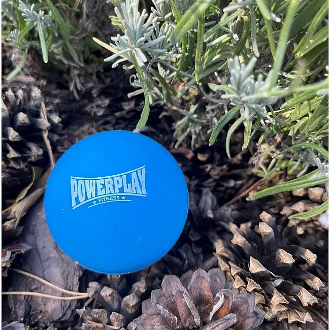Масажний силіконовий м'яч PowerPlay PP-4354 Silicone Lacrosse Ball (6.3см.) Синій