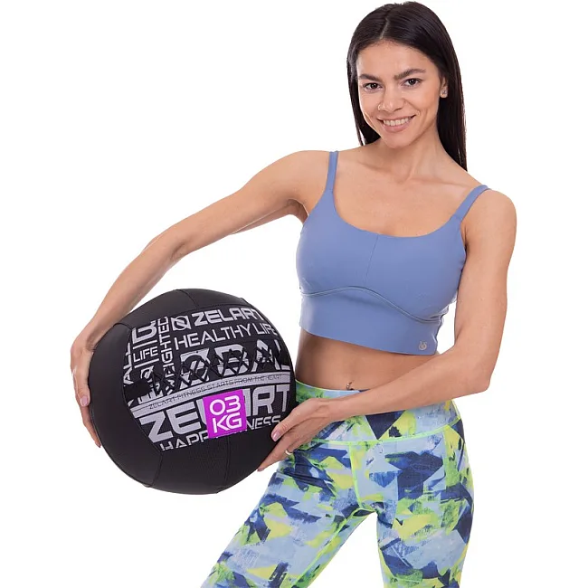 Мяч набивной медицинский для кроссфита WALL BALL ZELART
 FI-2637-3 3кг
