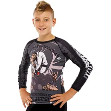 Рашгард лонгслів дитячий SP-SPORT MONKEY JIU-JITSU 9534B BO-3624 (Чорний)