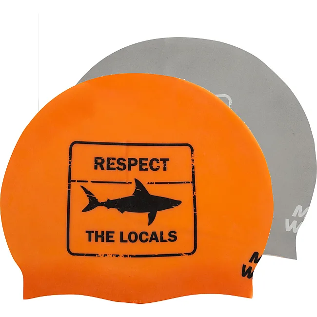 Шапочка для бассейна
 силиконовая для взрослых MADWAVE
 RESPECT reversible M055024 (Оранжевый-серый)