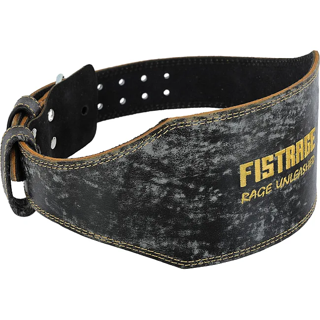 Пояс для тяжелой атлетики кожа
 FISTRAGE VL-6048 спинка-15см (Черный)