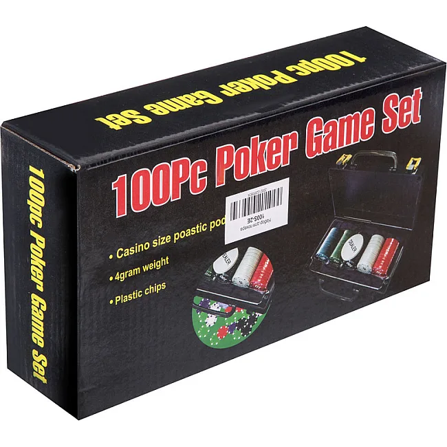 Набор для покера в пластиковом кейсе Poker game set Poker game set SP-SPORT
 100S-2E 100 фишек