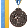 Медаль спортивная с лентой тематическая SP-SPORT Большой Теннис C-8759 ø5см (Бронзовый)