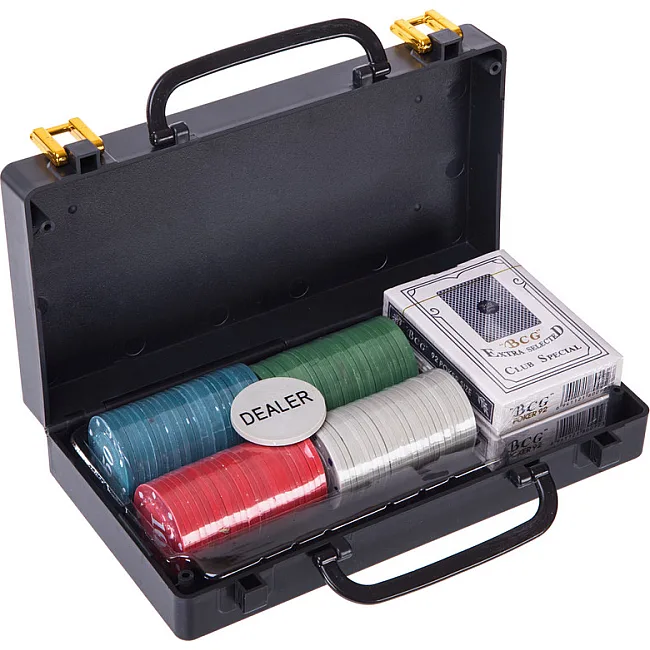 Набор для покера в пластиковом кейсе Poker game set Poker game set SP-SPORT
 100S-2E 100 фишек