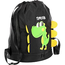 Рюкзак-мешок спортивный YINGFA WF2230 39x18х41см (Черный-салатовый)