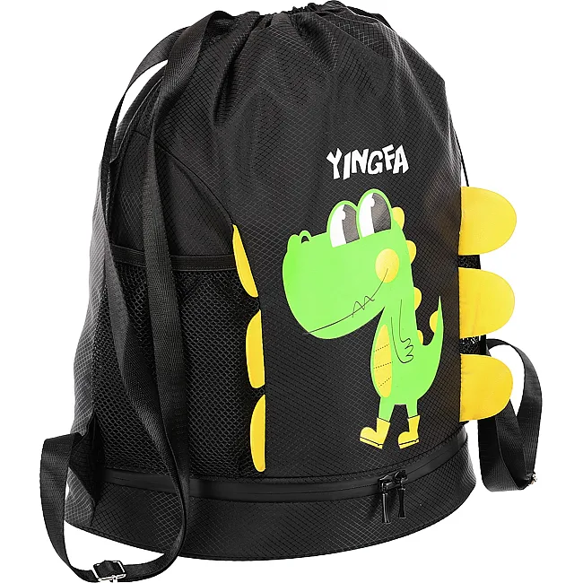 Рюкзак-мешок спортивный
 YINGFA WF2230 39x18х41см (Черный-салатовый)