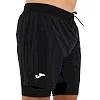 Спортивные шорты
 двойные 2 в 1 с тайтсами мужские JOMA

 R-TRAIL NATURE 103174-100 (Черный)