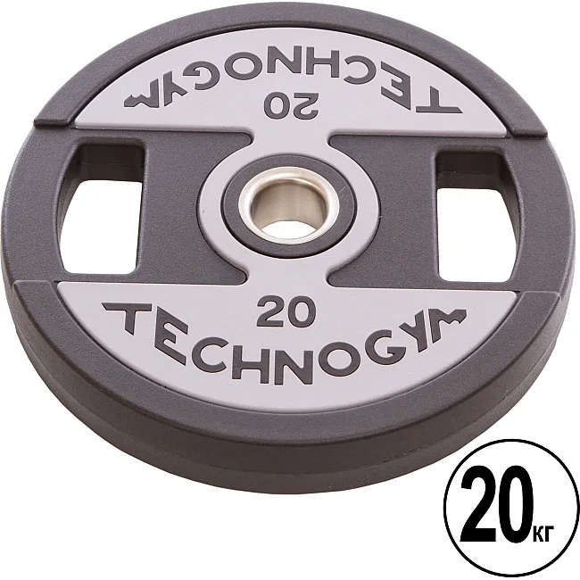 Блины диски полиуретановые 2 Handle металлическая втулка TECHNOGYM TG-1837-20 51мм 20кг