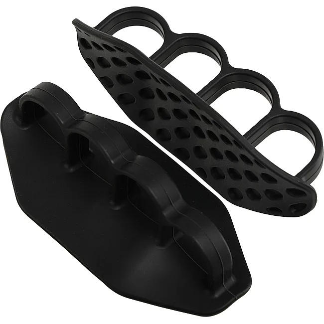 Накладки на ладони грипсы Gym Grips для силовых тренировок и турника нескользящие силиконовые SP-SPORT TA-6742 2 шт (Черный)