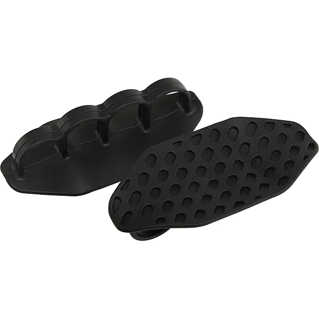 Накладки на ладони грипсы Gym Grips для силовых тренировок и турника нескользящие силиконовые SP-SPORT TA-6742 2 шт (Черный)