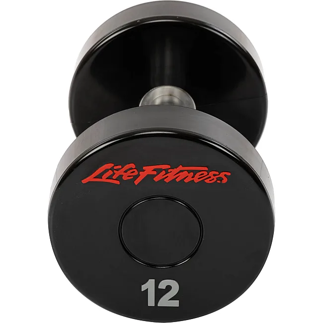 Гантель профессиональная
 с полиуретановым покрытием LIFE FITNESS SC-80081-12 1шт 12кг