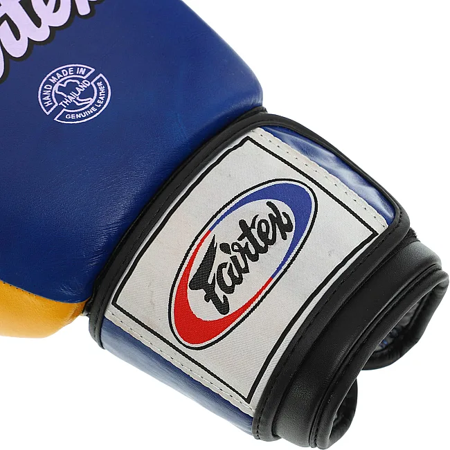 Рукавички для боксу


 шкіряні FAIRTEX
 FTX065 (Синьо-жовтий)
