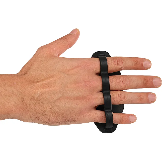 Накладки на ладони грипсы Gym Grips для силовых тренировок и турника нескользящие силиконовые SP-SPORT TA-6742 2 шт (Черный)