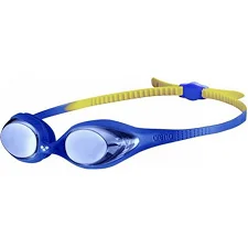 Детские очки для плавания Arena SPIDER JR MIRROR синий, желтый OFSM