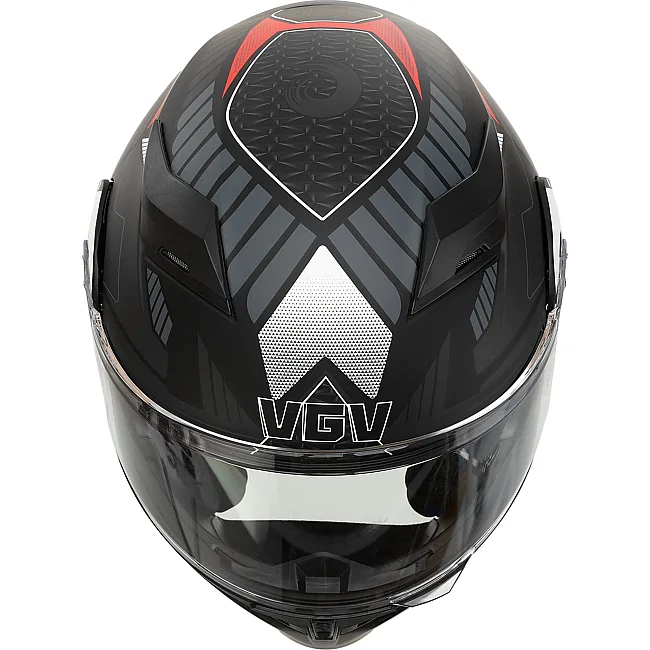 Мотошлем Трансформер VGV MT-3294 (Серый-красный)