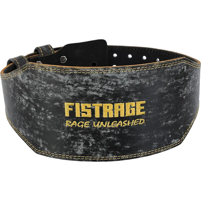 Пояс для тяжелой атлетики кожа
 FISTRAGE VL-6048 спинка-15см (Черный)